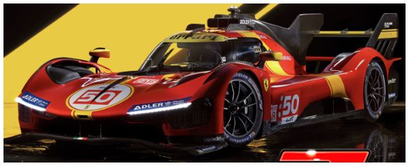 Burago 16306 Ferrari 499P 3.0L Turbo V6 #50 Fuoco Nielsen/Molina 24h Le Mans 2025 1:18 Scale *PRE ORDER £78.19*
