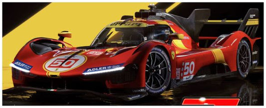 Burago 16306 Ferrari 499P 3.0L Turbo V6 #50 Fuoco Nielsen/Molina 24h Le Mans 2025 1:18 Scale *PRE ORDER £78.19*