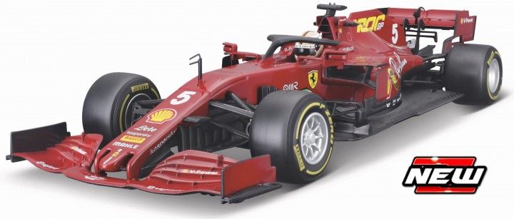 Burago 16808VM Ferrari F1 Scuderia #5 Sebastian Vettel 2020 SF1000 Tuscan GP2020 1:18 Scale *PRE ORDER £87.54*