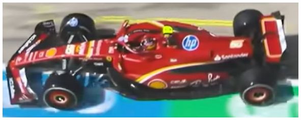 Burago 16815S Ferrari F1 SF-24 F1 2024 Sainz w/Helmet, 1:18 Scale