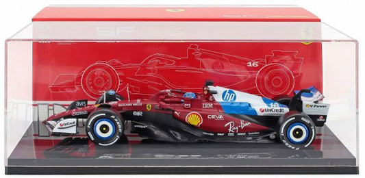 Burago 16822-16-MIAMI Ferrari F1 SF-25 Team Scuderia Ferrari #16 Miami GP 2025 Charles Leclerc w/Case 1:18 Scale *PRE ORDER £107.09*