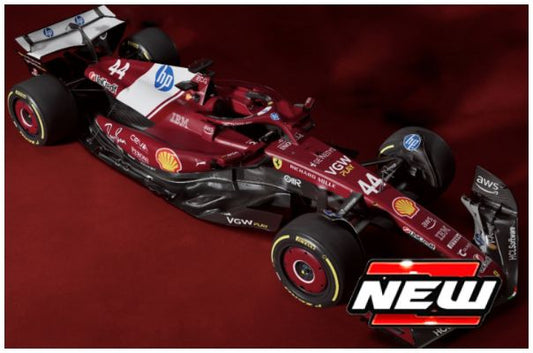 Burago 16822H Ferrari F1 SF-25 #44 Lewis Hamilton Season Car 2025 Hard Case 1:18 Scale *PRE ORDER £101.99*