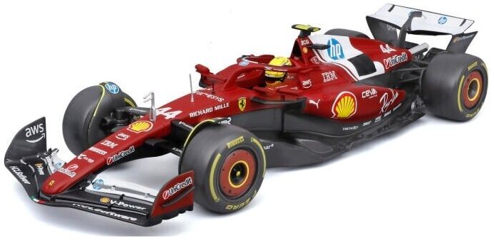 Burago 16852 Ferrari F1 SF-25 #44 Lewis Hamilton 2025 Metal Kit 1:18 Scale *PRE ORDER £73.09*