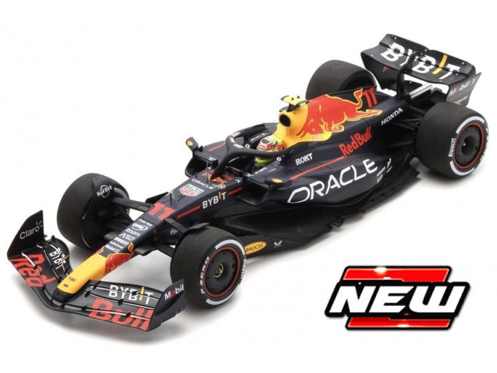 Burago 18003P Red Bull F1 RB19 #11 Sergio Perez - W/Figure, 1:18 Scale