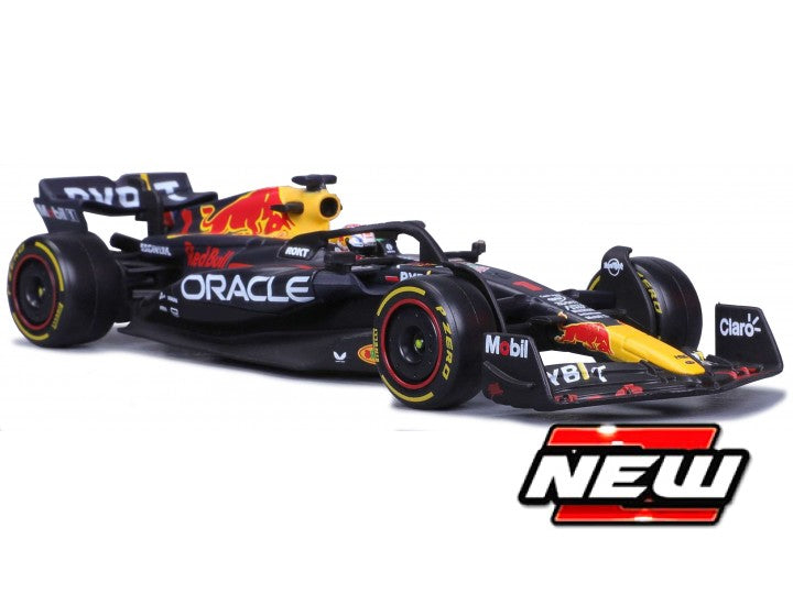 Burago 18003V Red Bull F1 RB19 #1 Max Verstappen - W/Figure, 1:18 Scale