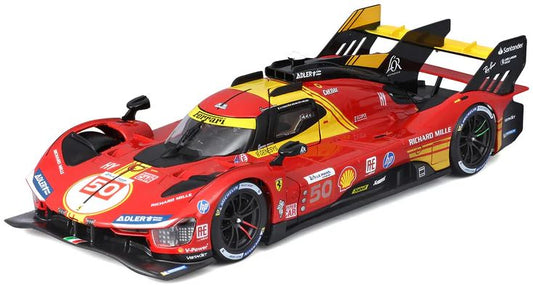 Burago 26312 Ferrari 499P Hypercar 24h Le Mans Champion 2024 #50, 1:24 Scale