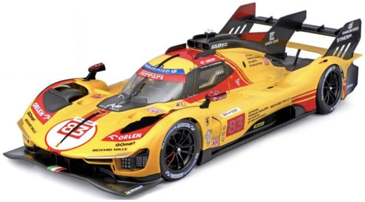 Burago 26589 Ferrari 499P #83 Kubica/Yifei/Scarcman 24H Le Mans 2024 Kit 1:24 Scale *PRE ORDER £28.79*