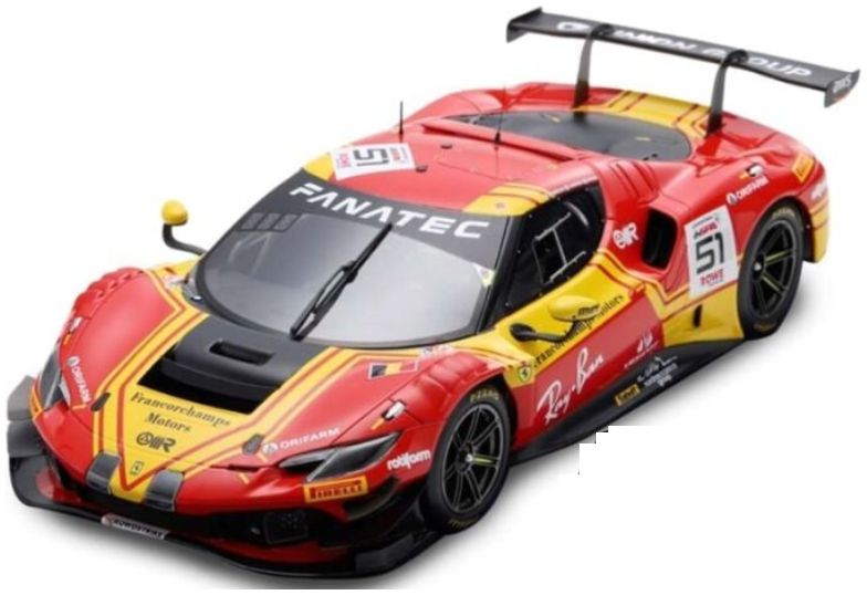 Burago 26591 Ferrari 296 GT3 #51 24H Le Mans 2025 Kit 1:24 Scale *PRE ORDER £28.79*