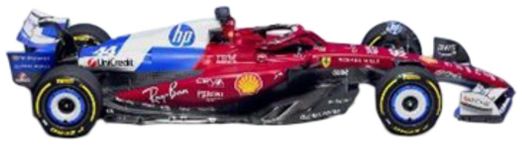 Burago 26860H Ferrari F1 SF-25 2025 Model Kit Hamilton Miami GP 1:24 Scale *PRE ORDER £31.49*