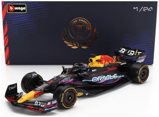 Burago 28030-V-MIAMI Red Bull F1 RB19 Team Oracle #1 Champion 1st Miami USA GP 2023 M. Verstappen 1:24 Scale *PRE ORDER £46.74*