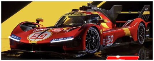 Burago 36318 Ferrari 499P 3.0L Turbo V6 #50 Fuoco Nielsen/Molina 24h Le Mans 2025, 1:43 Scale
