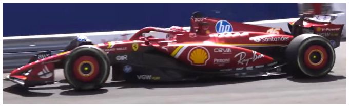 Burago 36844-L-MONACO Ferrari F1 SF-24 #16 Winner Monaco GP 2024 Charles Leclerc - MONACO VERSION, 1:43 Scale