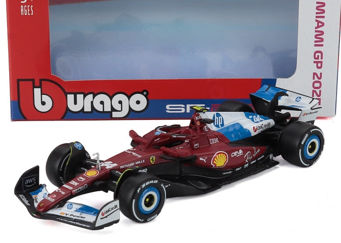 Burago 36853-44-MIAMI Ferrari F1 SF-25 Team Scuderia Ferrari #44 Miami GP 2025 Lewis Hamilton, 1:43 Scale