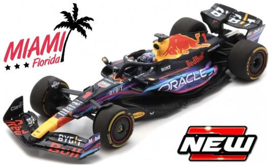Burago 38082VM Red Bull F1 RB19 #1 Max Verstappen Winner Miami GP 2023, 1:43 Scale