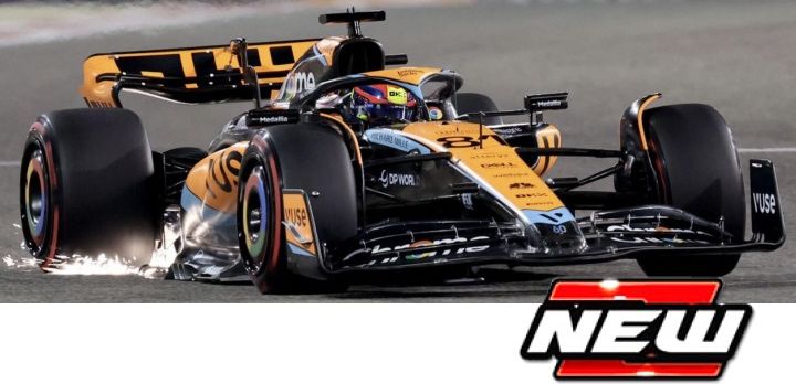 Burago 38088P McLaren F1 Mcl60 #81 Oscar Piastri - W/Case + Figure, 1:43 Scale