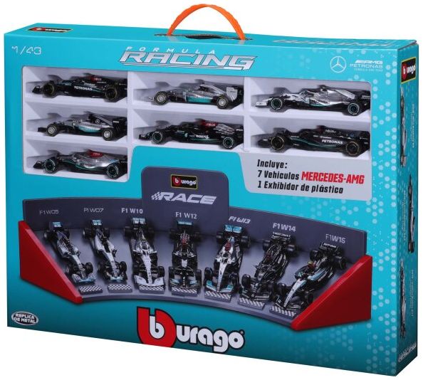 Burago 38170 Mercedes F1 2014 - 2024 7 Car Set 1:43 Scale *PRE ORDER £65.44*