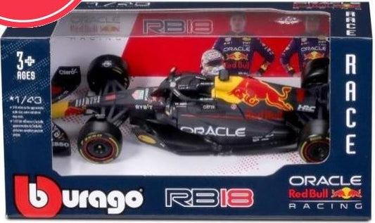 Burago 38174V Red Bull F1 RB20 2024 Verstappen Card Box, 1:43 Scale