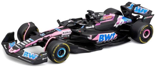 Burago 38220O Alpine F1 A524 2024 Ocon w/Helmet Cased, 1:43 Scale