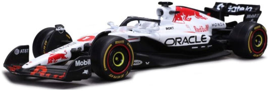 Burago 38234VJ Red Bull F1 RB21 #1 Verstappen 1st Japan GP 2025 Special White Livery w/Case + Helmet, 1:43 Scale