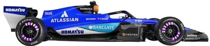 Burago 38243A Williams F1 FW48 2026 #23 Alexander Albon Card Box 1:43 Scale *PRE ORDER £13.99*