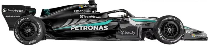 Burago 38284A Mercedes F1 W17 2026 #12 Kimi Antonelli Hard Case + Helmet 1:43 Scale *PRE ORDER £23.74*