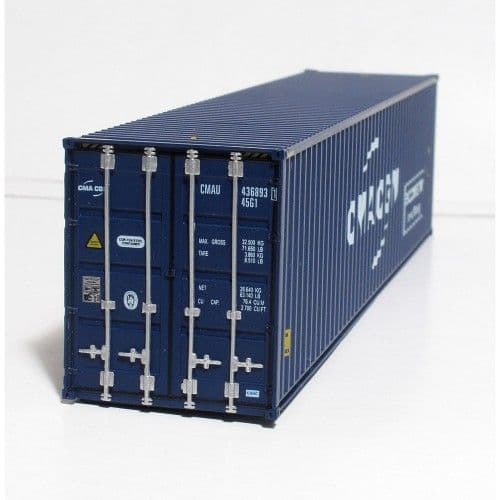 C Rail CMA CGM 40ft High Cube Container, OO Gauge (1/76)