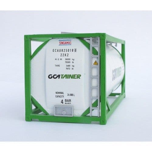 C Rail GCA Tainer 20ft X 8'6" Tanktainer Container , OO Gauge (1/76)