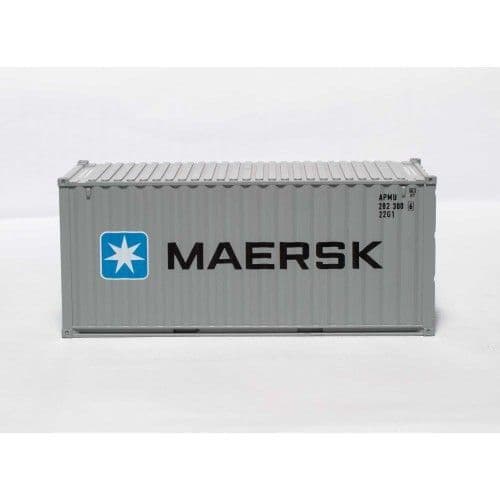 C Rail Maersk 20ft x 8'6" Drybox Container , OO Gauge (1/76)