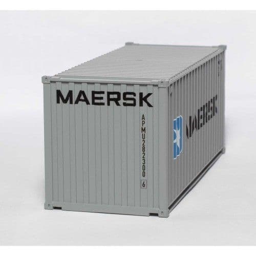 C Rail Maersk 20ft x 8'6" Drybox Container , OO Gauge (1/76)