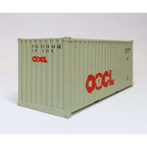 C Rail OOCL 20ft x 8'6" Drybox Container , OO Gauge (1/76)