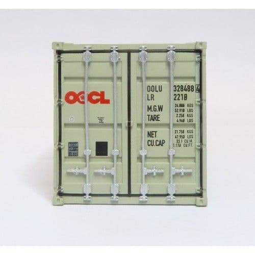 C Rail OOCL 20ft x 8'6" Drybox Container , OO Gauge (1/76)