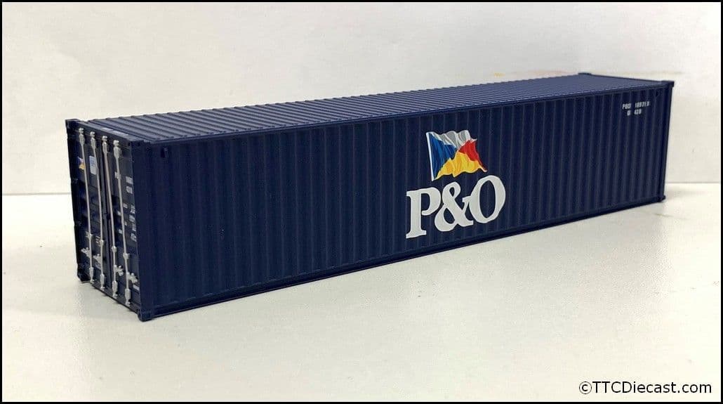 C Rail P&O 40ft Drybox Container, OO Gauge (1/76)