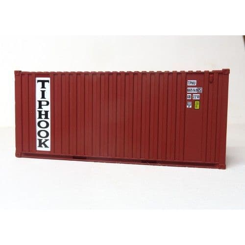 C Rail Tiphook 20ft x 8'6" Drybox Container , OO Gauge (1/76)