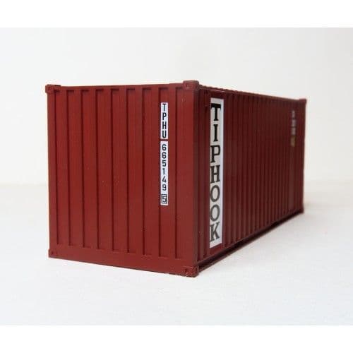 C Rail Tiphook 20ft x 8'6" Drybox Container , OO Gauge (1/76)