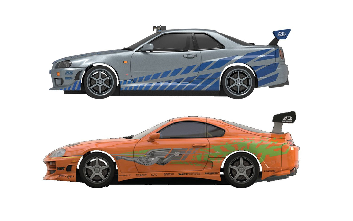Scalextric C1465M Scalextric Fast and Furious - 25 Years - Supra vs R34 1:32 Scale *PRE ORDER £112.49*