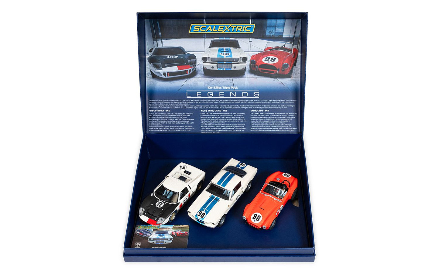 Scalextric C4619A Ken Miles Triple Pack 1:32 Scale *PRE ORDER £143.99*