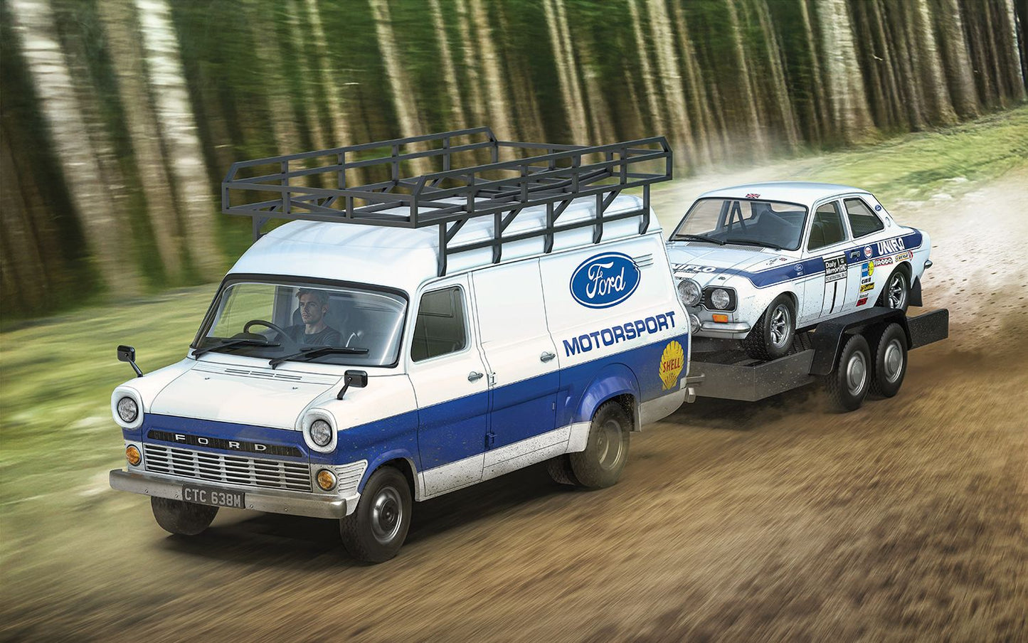 Scalextric C4649A Ford Transit MK1 and MK1 Escort - Ford Motorsport 1:32 Scale *PRE ORDER £98.99*