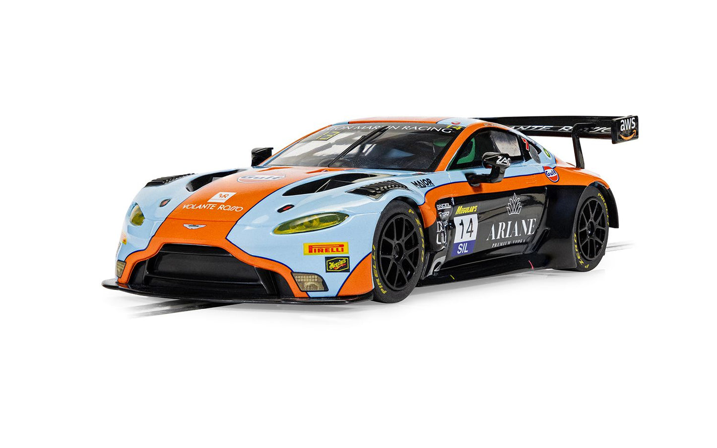 Scalextric C4655 Aston Martin GT3 Vantage - Bathurst 2025 - Gulf Edition 1:32 Scale