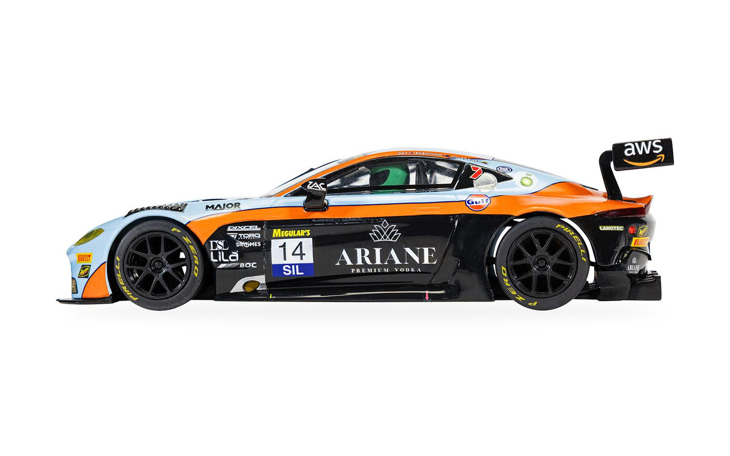 Scalextric C4655 Aston Martin GT3 Vantage - Bathurst 2025 - Gulf Edition 1:32 Scale