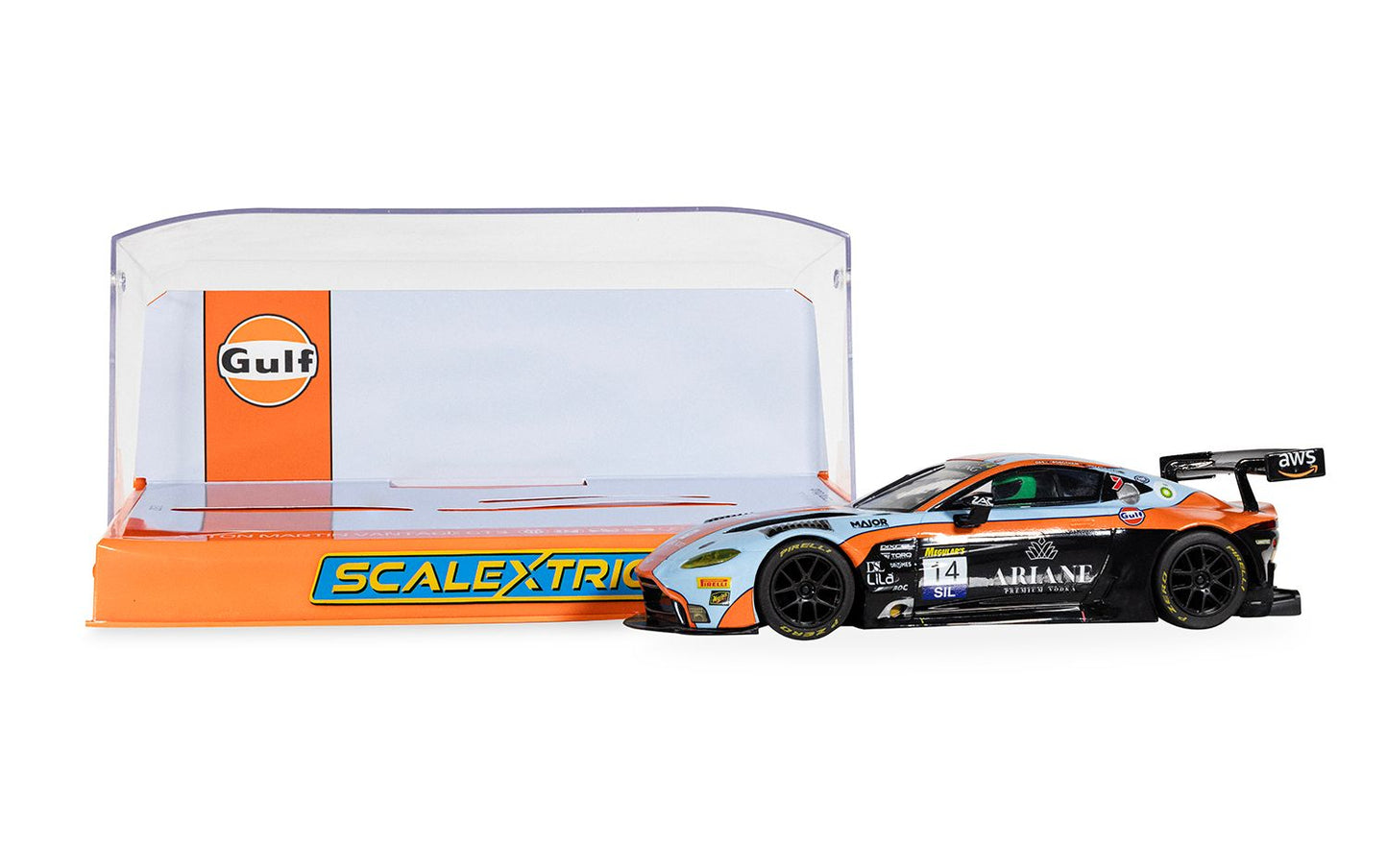 Scalextric C4655 Aston Martin GT3 Vantage - Bathurst 2025 - Gulf Edition 1:32 Scale