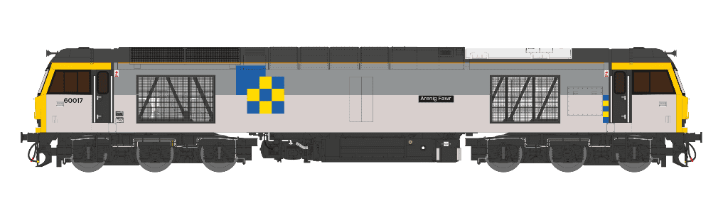 Cavalex Class 60 60017 Arenig Fawr Triple Grey Construction, OO Gauge