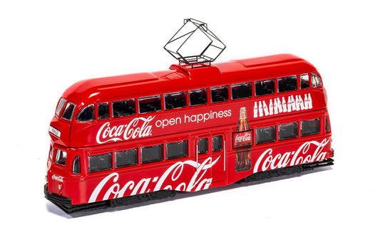 Corgi CC43515 Coca Cola Double Decker Tram, Open Happiness, 1/76 Scale *LAST FEW*