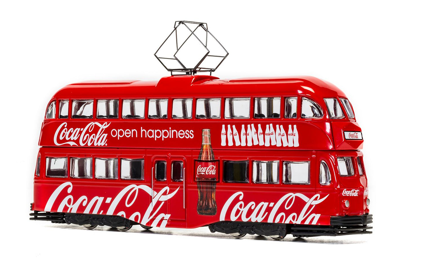 Corgi CC43515 Coca Cola Double Decker Tram, Open Happiness, 1/76 Scale *LAST FEW*