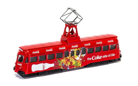 Corgi CC44013 Coca Cola Single Decker Tram- Coke Side of Life, 1/76 Scale *LAST FEW*
