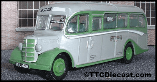 Corgi 42604 Bedford OB / Duple Vista Grey-Green, PRE OWNED