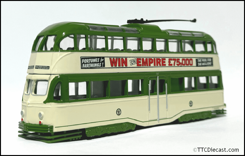 Corgi 43505 English Electric Balloon Tram, Blackpool Corporation, Post War Livery, PRE OWNED