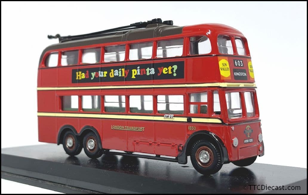 Corgi 43708 BUT 9641T / Metro Cammell Q1 Trolleybus London Transport, PRE OWNED