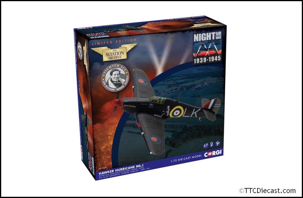 Corgi AA27608 Hawker Hurricane MkI P2798 LK-A SqnLdr Ian Richard 'Widge' Gleed RAF No87 - 1:72