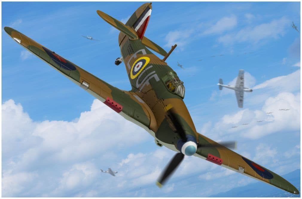 Corgi AA27609 Hawker Hurricane Mk.I - P/O 'Billy' Fiske - Battle of Britain 85, 1:72 Scale