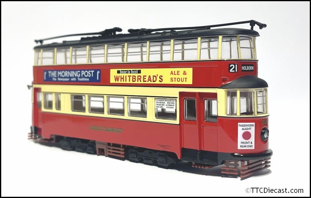 Corgi OM40501 Feltham Tram London Transport, Route 21 Holborn, PRE OWNED
